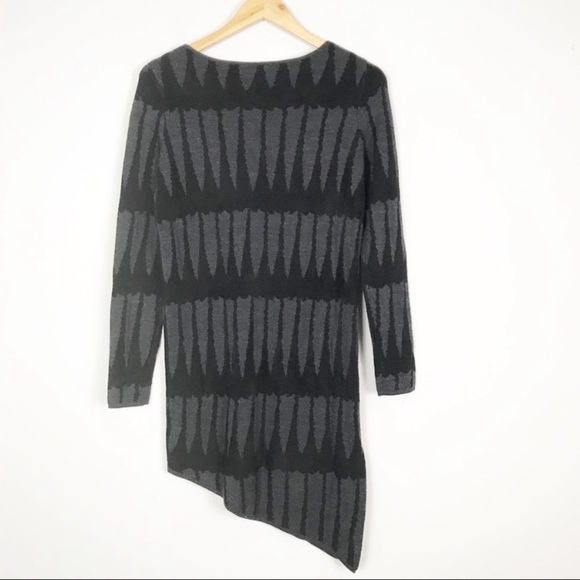 SKULL CASHMERE BELINDA Wool Blend Dress
Black Gray Knit Sweater Fall Tunic - Picture 2 of 12